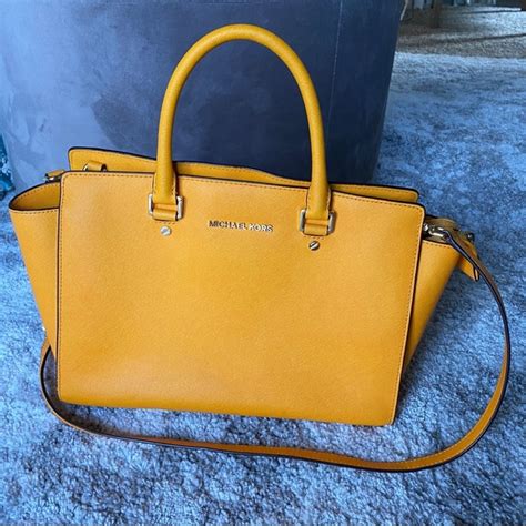 michael kors purses jcpenney|Michael Kors mustard yellow purse.